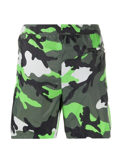 Shop Valentino Camouflage Swimshorts