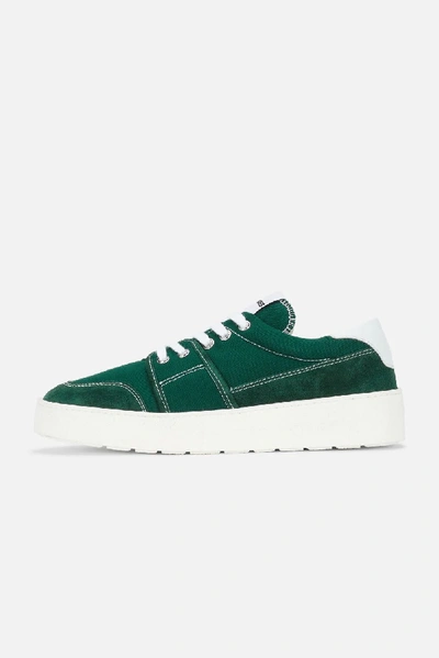 Shop Ami Alexandre Mattiussi Ami De Coeur Low Top Sneakers In Green