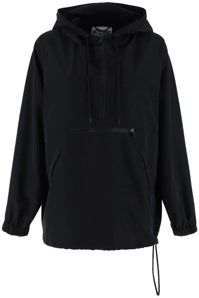 Shop Moschino Couture Milano Anorak In Black