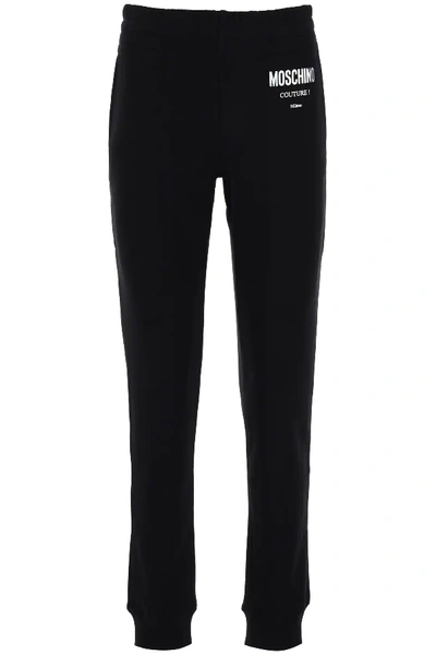 Shop Moschino Couture Jogger Pants In Black