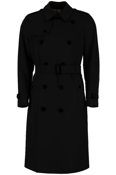 Shop Burberry Westminster Long Trench Coat In Black