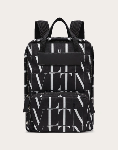Shop Valentino Garavani Uomo Vltn Times Nylon Backpack In Black/white