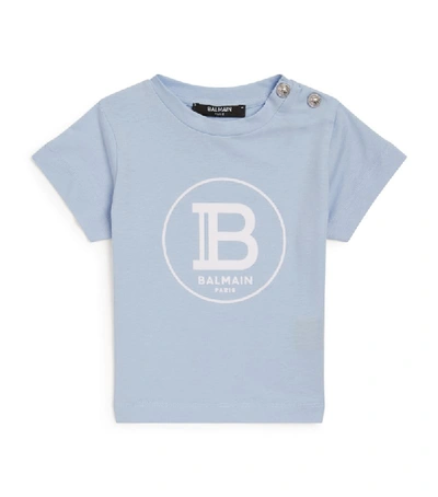 Shop Balmain Kids Monogram T-shirt (3-36 Months)