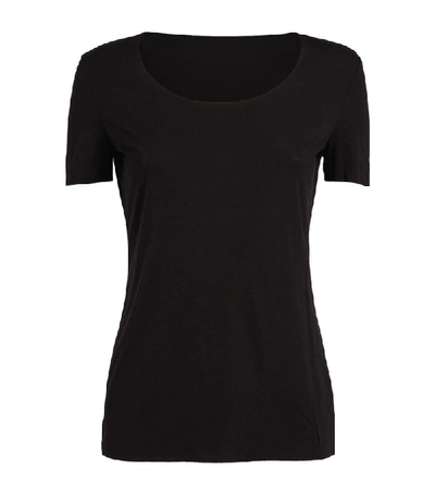 Shop Wolford Aurora Pure T-shirt In Black