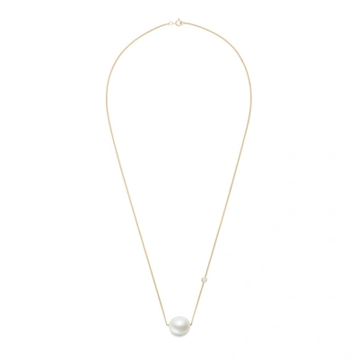 Shop Ariel Gordon Jewelry Baroque Pearl Duo 14k Yellow-gold Necklace In Yellow Gold / Pearl