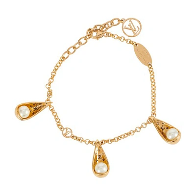 Shop Louis Vuitton Pearlygram Supple Bracelet In Dore