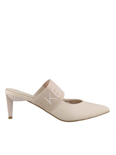 Shop Kendall + Kylie Lacey Mules In Beige