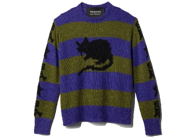 Pre-owned Marc Jacobs X Stray Rats The Grunge Sweater Purple Multi