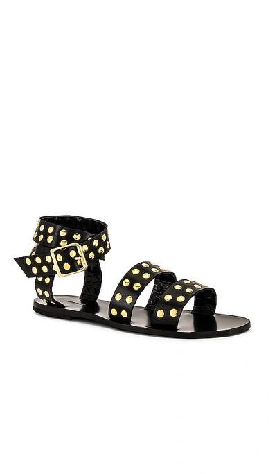 Shop Anine Bing Gia Sandal In Black