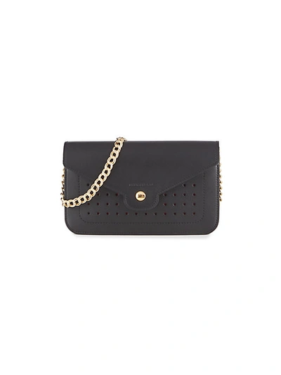 Longchamp Mademoiselle Leather Wallet On Chain In Black ModeSens