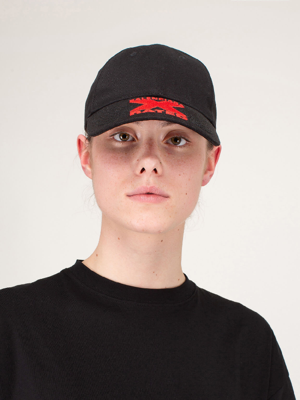 BALENCIAGA ☆キャップ 20SS X-RATED Lサイズ ブラック キャップ