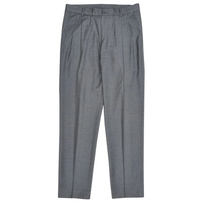 Pre-owned Emporio Armani Grey Wool Trousers