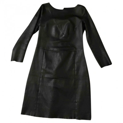 Pre-owned Drome Leather Dress In Black