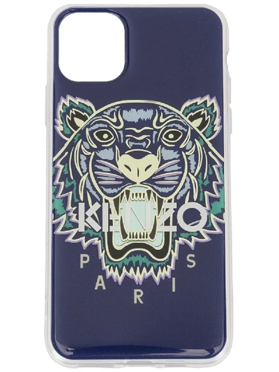 Shop Kenzo Tiger Iphone 11 Pro Max Case In Blue