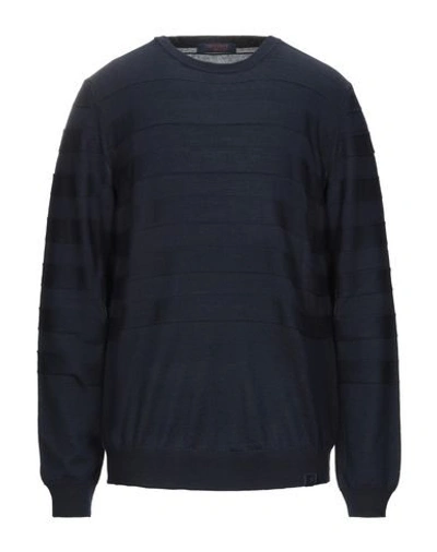 Shop Trussardi Jeans Sweater In Dark Blue