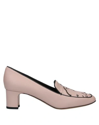 Shop Valentino Loafers In Pink