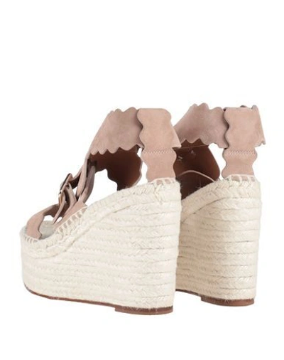 Shop Chloé Sandals In Dove Grey