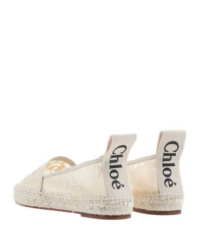 Shop Chloé Espadrilles In White