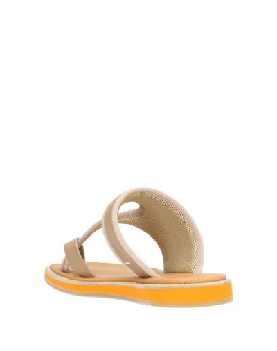 Shop Maison Margiela Toe Strap Sandals In Dove Grey