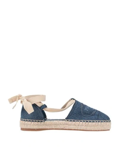 Shop Prada Espadrilles In Blue