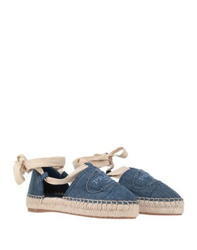 Shop Prada Espadrilles In Blue