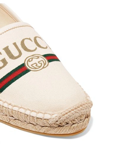 Shop Gucci Espadrilles In Ivory