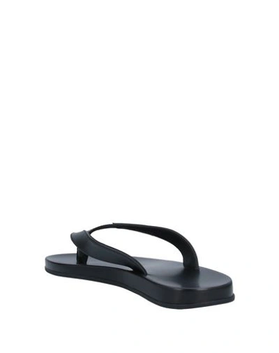 Shop Dolce & Gabbana Toe Strap Sandals In Black