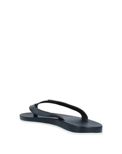 Shop Dolce & Gabbana Toe Strap Sandals In Dark Blue