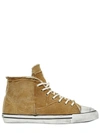 BLACK DIONISO Shearling High Top Sneakers