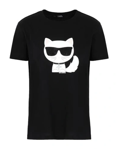 Shop Karl Lagerfeld T-shirt In Black