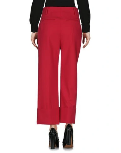 Shop Valentino Cropped Pants In Red
