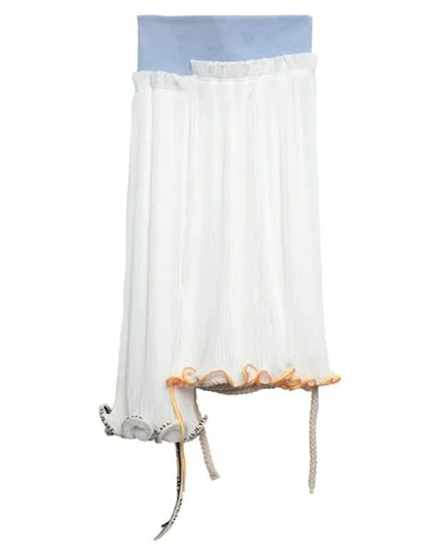 Shop Loewe Knee Length Skirt In White