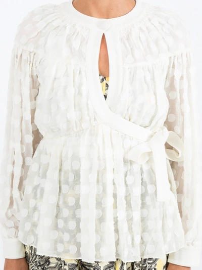 Shop Proenzaschouler Wrap Blouse White