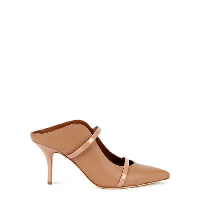 Shop Malone Souliers Maureen 70 Dusky Rose Leather Mules In Nude