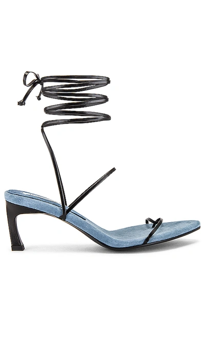 Shop Reike Nen Odd Pair Sandals In Black & Water Blue