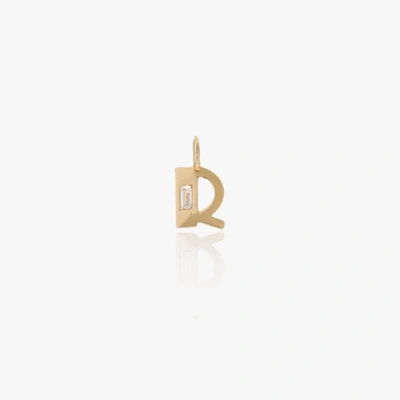 Shop Lizzie Mandler Fine Jewelry 18k Yellow Gold R Initial Diamond Charm