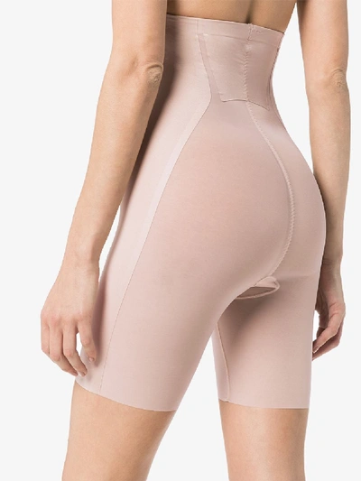 Shop Spanx 'haute Contour' Shorts In Nude