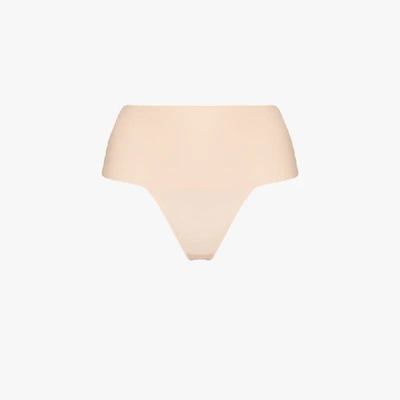 Spanx Undie-tectable High-rise Smoothing Thong In Nude