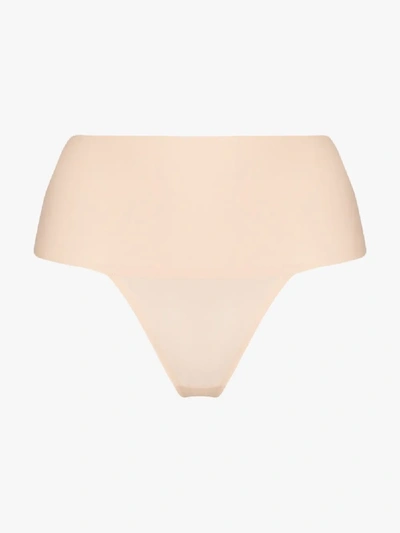 Spanx Undie-tectable High-rise Smoothing Thong In Nude