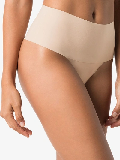 Spanx Undie-tectable High-rise Smoothing Thong In Nude