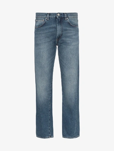 Shop Totême Twisted Seam Cropped Leg Jeans - Women's - Organic Cotton In Blue