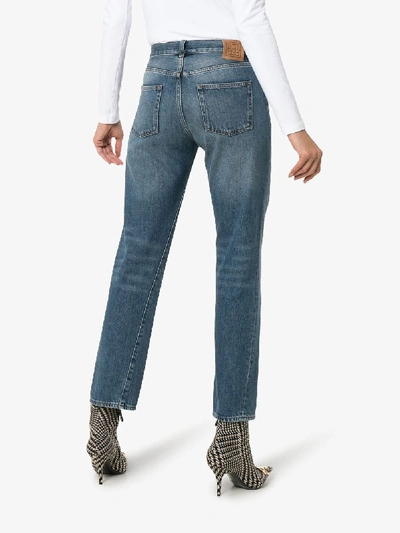 Shop Totême Twisted Seam Cropped Leg Jeans - Women's - Organic Cotton In Blue