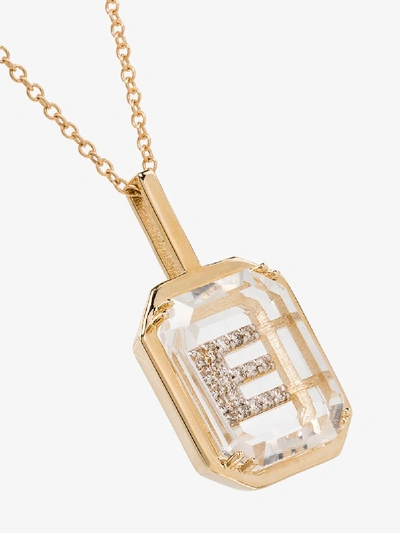 Shop Mateo 14k Yellow Gold E Initial Diamond Necklace