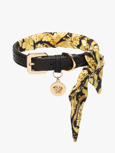 Shop Versace Black Dog Collar And Leash Set