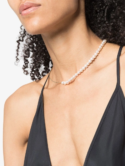 Shop Mateo 14k Yellow Gold Not Your Mother's Pearl Necklace