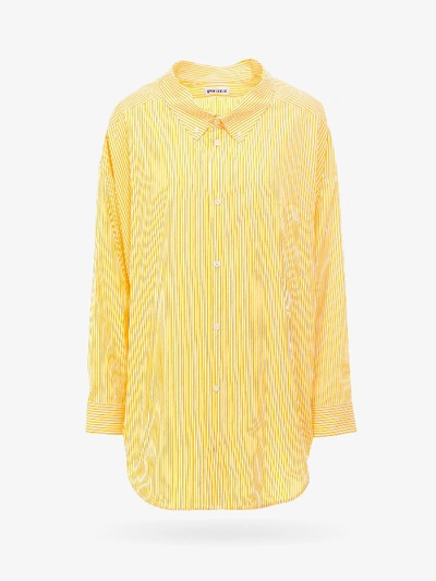 Shop Balenciaga Shirt In Yellow