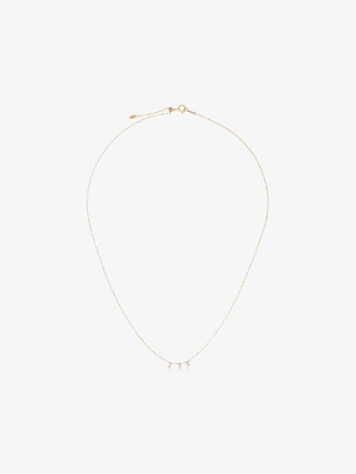 Shop Persée 18k Yellow Gold Diamond Charm Necklace