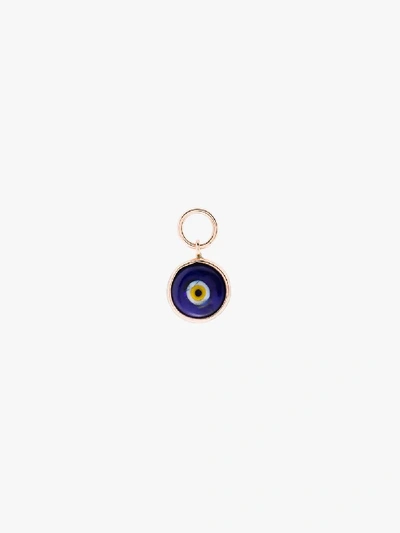 Shop Jacquie Aiche 14k Rose Gold Eye Charm In Metallic