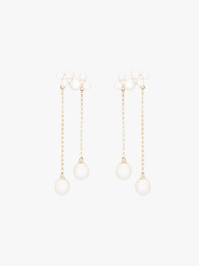 Shop Anissa Kermiche 14k Yellow Gold Wuthering Heights Pearl Drop Earrings