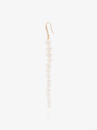Shop Mateo 14k Yellow Gold Pearl Drop Earrings In White Yellow Gold